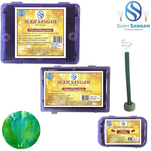 Sukh Sangam Blue Dhoop Sticks for Worship - Image 2