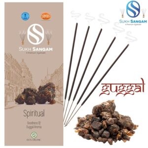 Sukh Sangam Guggal Incense Sticks / Agarbatti for Worship -100g