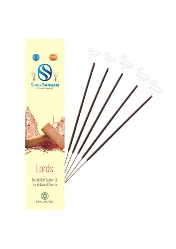 Sukh Sangam Kesar Chandan Incense Sticks / Agarbatti for Worship - 35g