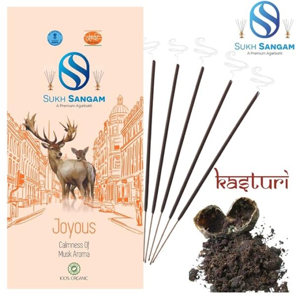 Sukh Sangam Kasturi Incense Sticks / Agarbatti for worship-150g - Image 2