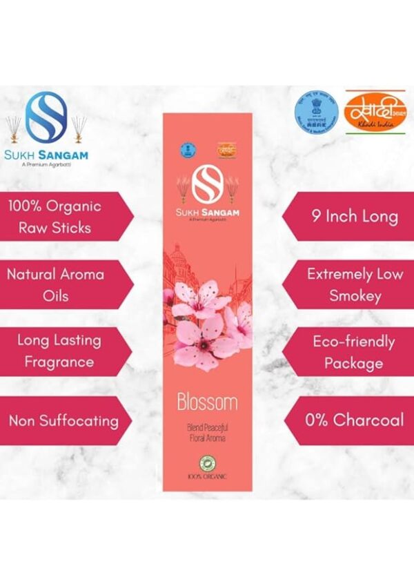 Sukh Sangam Floral Incense Sticks / Agarbatti for Worship - 25g - Image 4