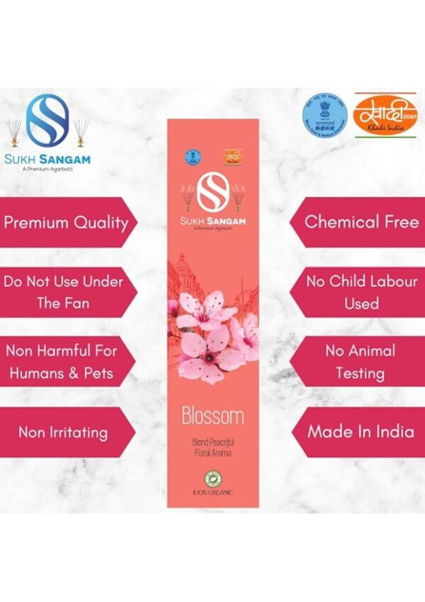 Sukh Sangam Floral Incense Sticks / Agarbatti for Worship - 25g - Image 5