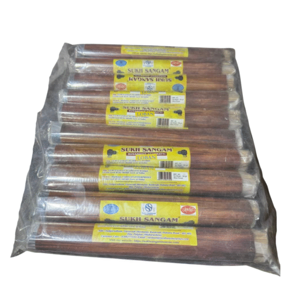 Black Mutha Roll Jasmine Incense – 100g / 250g (9" Long, 3mm Thick) - Image 2
