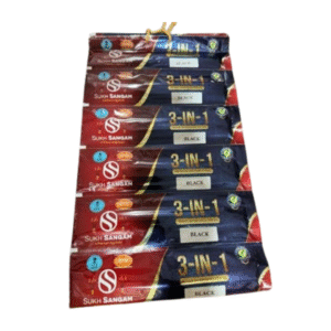 Black Dangler – 3 in 1 Premium Incense | 9" Long, 3mm Thick | 240g (12 Pouches)